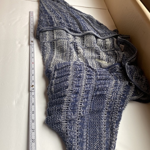 Knox Rose Crochet Sheer Long Open Front Cardigan - Picture 7 of 10